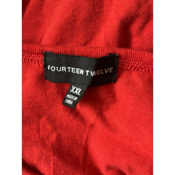 Fourteen Twelve Paris 24 Red Tank Top Size XXL - Picture 3 of 3